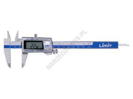 Suwmiarka elektroniczna: Zakres pomiarowy 200 mm, Długość szczęk 48 mm - LIMIT