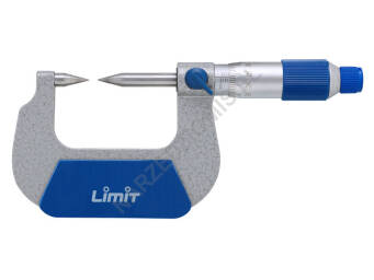 Mikrometr ze stożkowymi końcówkami pomiarowymi: Zakres pomiarowy 0-25 mm, 0,01 mm - LIMIT